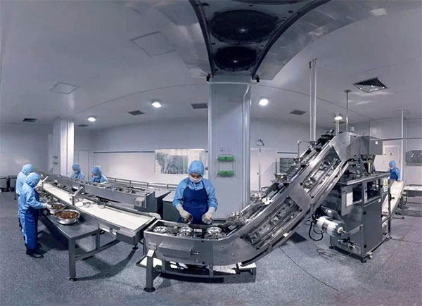 全自動速凍水餃包裝機(jī)設(shè)備操作實(shí)拍圖